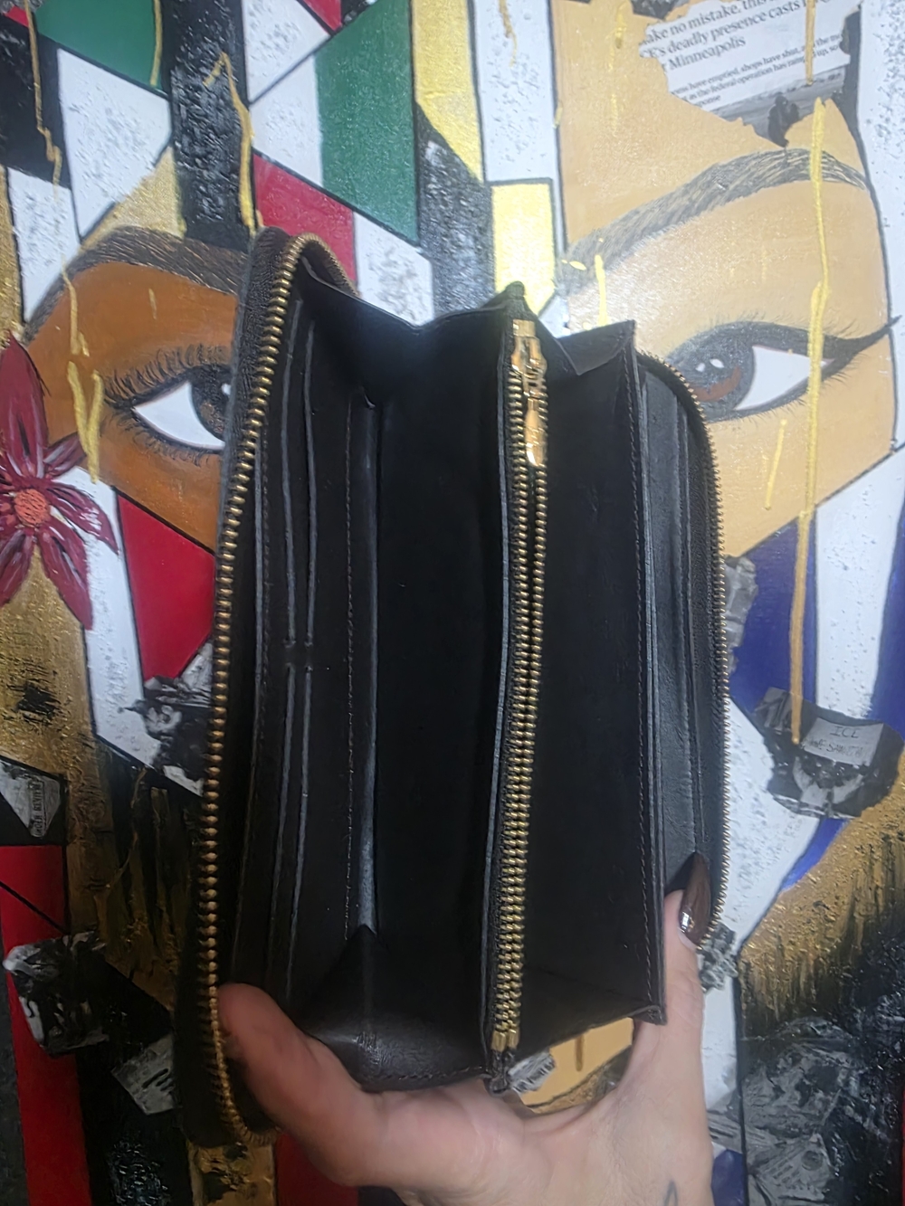 Chocolate louis vuitton zippy wallet In Vernis